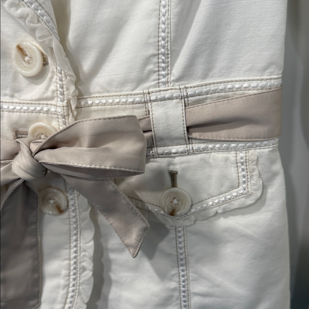 White House Black Market Elegant Cream Blazer, Size 2 VGUC - Picture 4 of 9